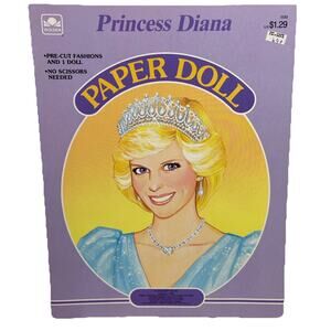 Vintage Paper Dolls Princess Diana Paper Doll {131}